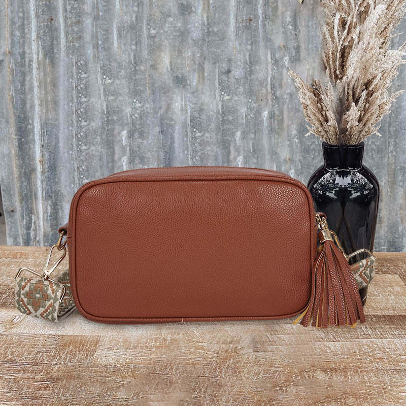 Simple Ethnic Romantic Tassels Crossbody Bag