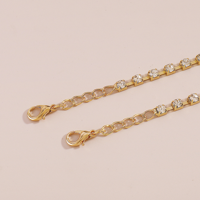 Sparkling Heart Geometric Waist Chain