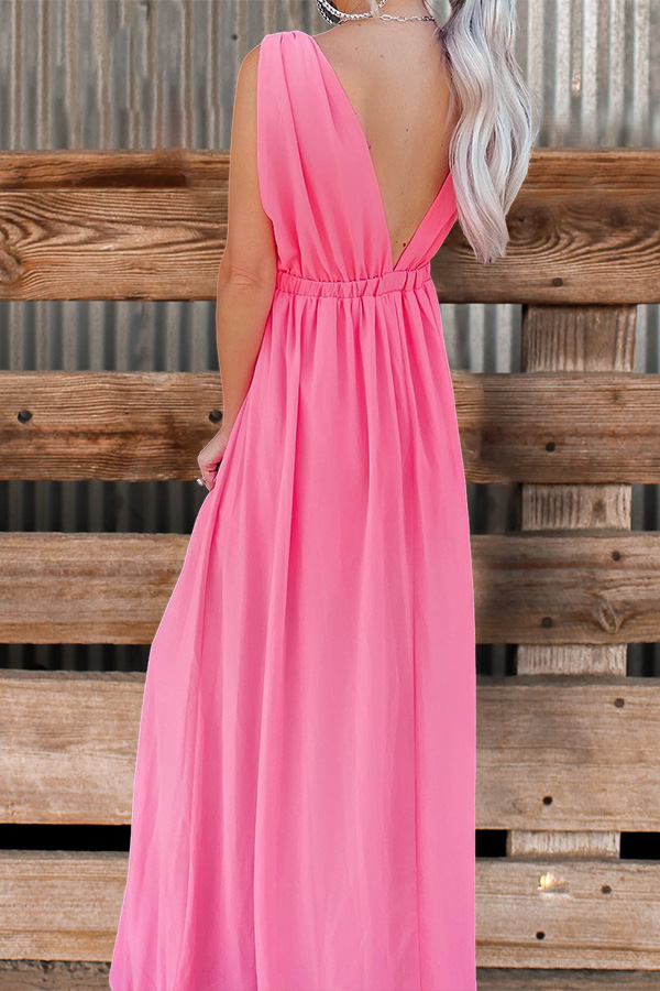 Beautiful Deep V Neck Pleated Rompers