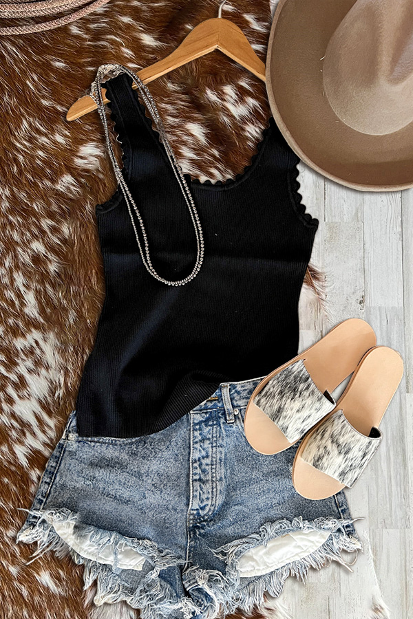 Soft Lace Sweater Tank