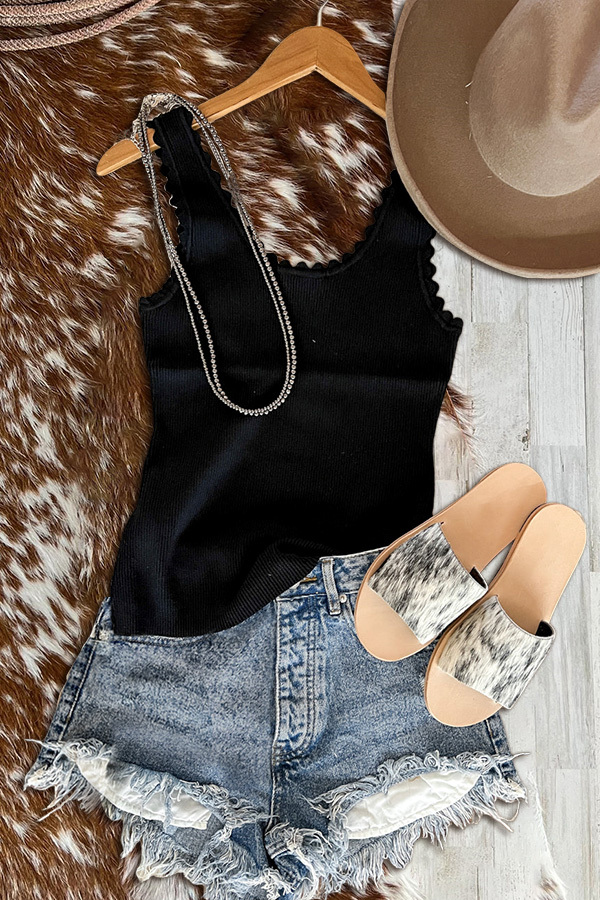 Soft Lace Sweater Tank
