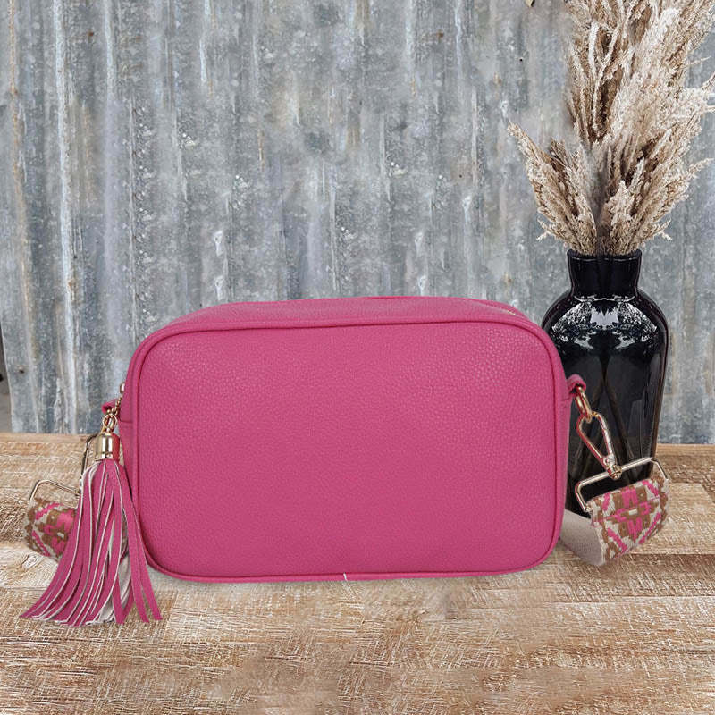 Simple Ethnic Romantic Tassels Crossbody Bag