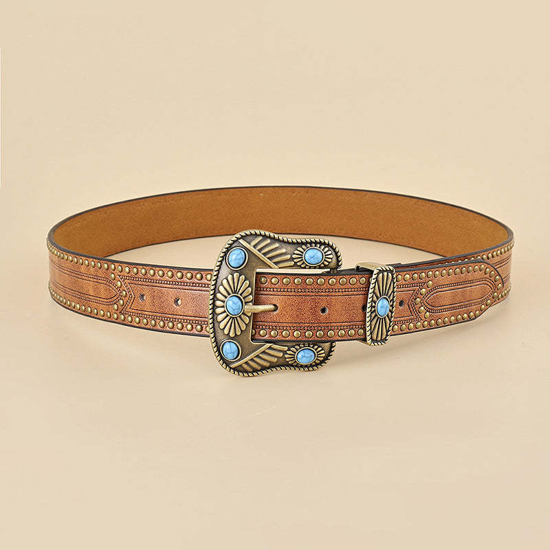 Western Cowgirl Turquoise Belt