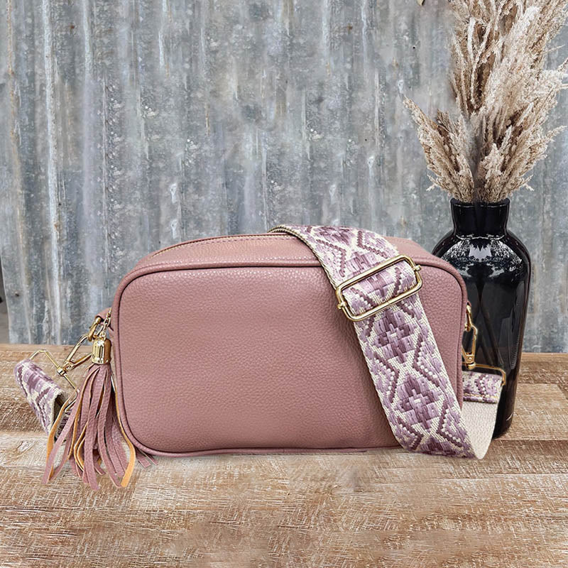 Simple Ethnic Romantic Tassels Crossbody Bag