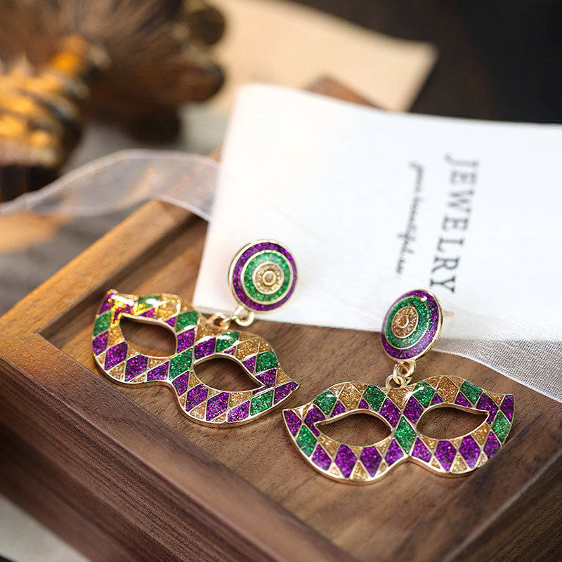 Unique Mardi Gras Earrings