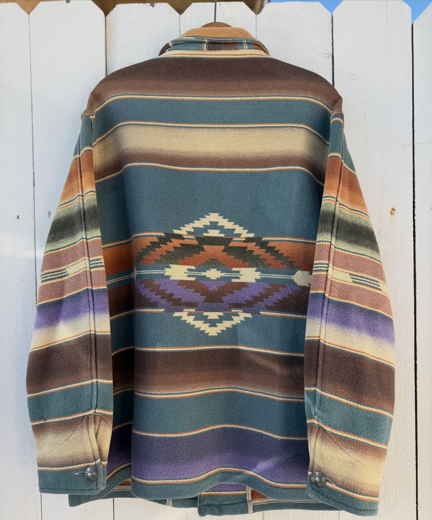 Vintage Tribal Geometric Western Jacket