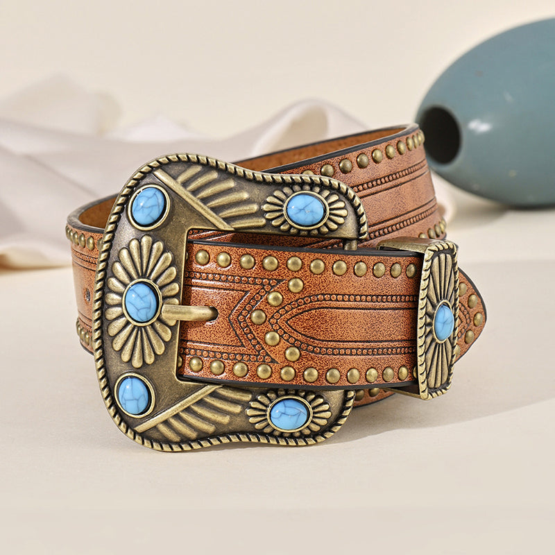 Western Cowgirl Turquoise Belt