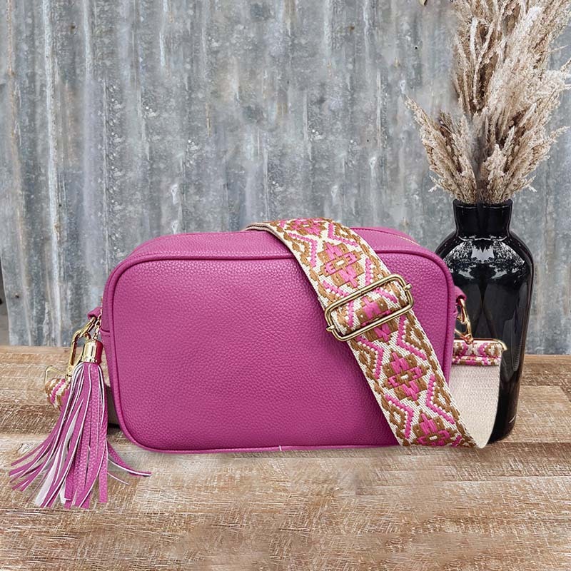 Simple Ethnic Romantic Tassels Crossbody Bag