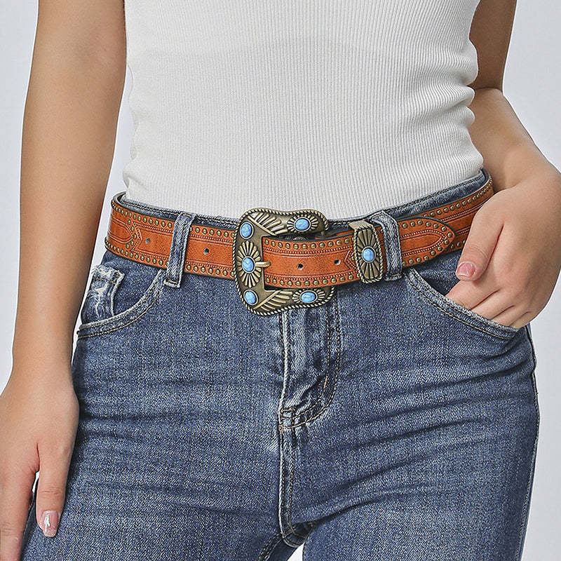 Western Cowgirl Turquoise Belt
