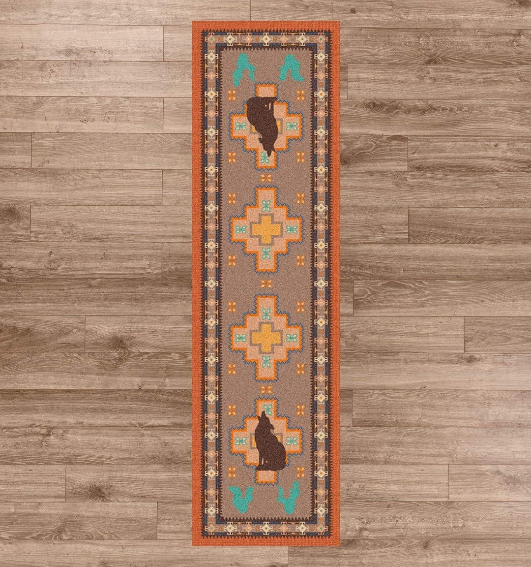 Southwest cactus coyote area RUG
