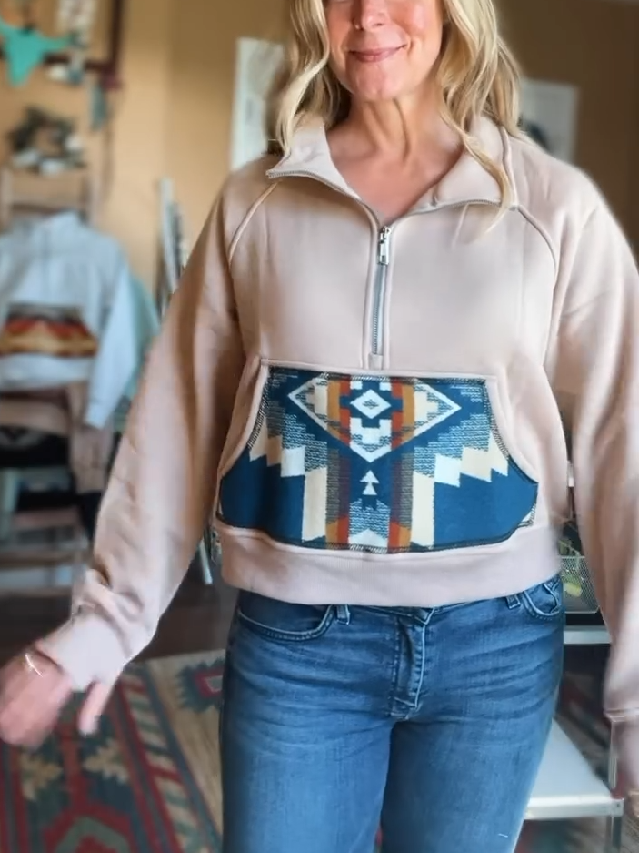Western Half-Zip Pullover