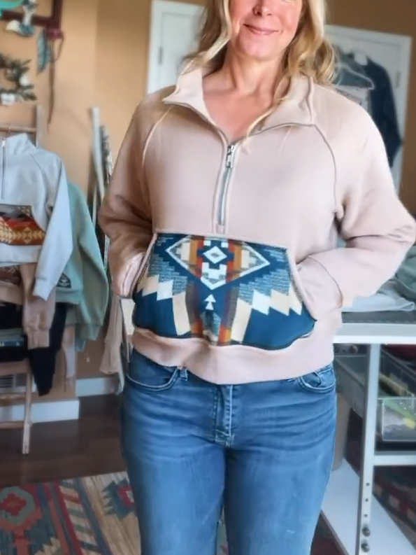 Western Half-Zip Pullover