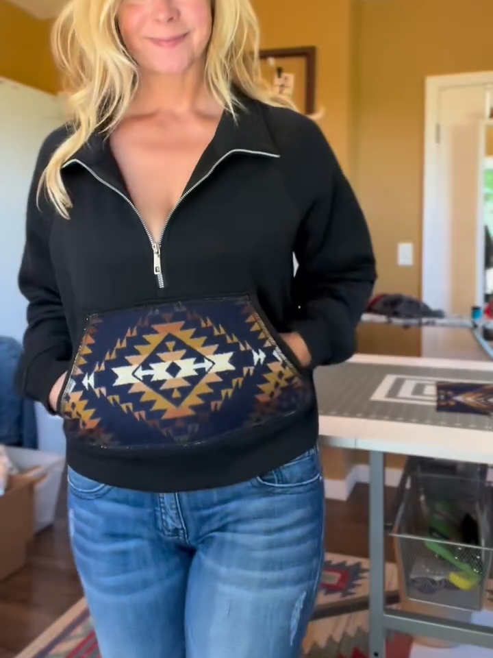Western Half-Zip Pullover