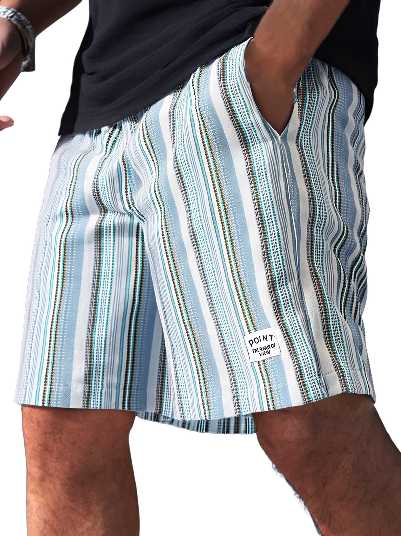Men's Fashion Casual Hawaiian Vacation Logo Shorts