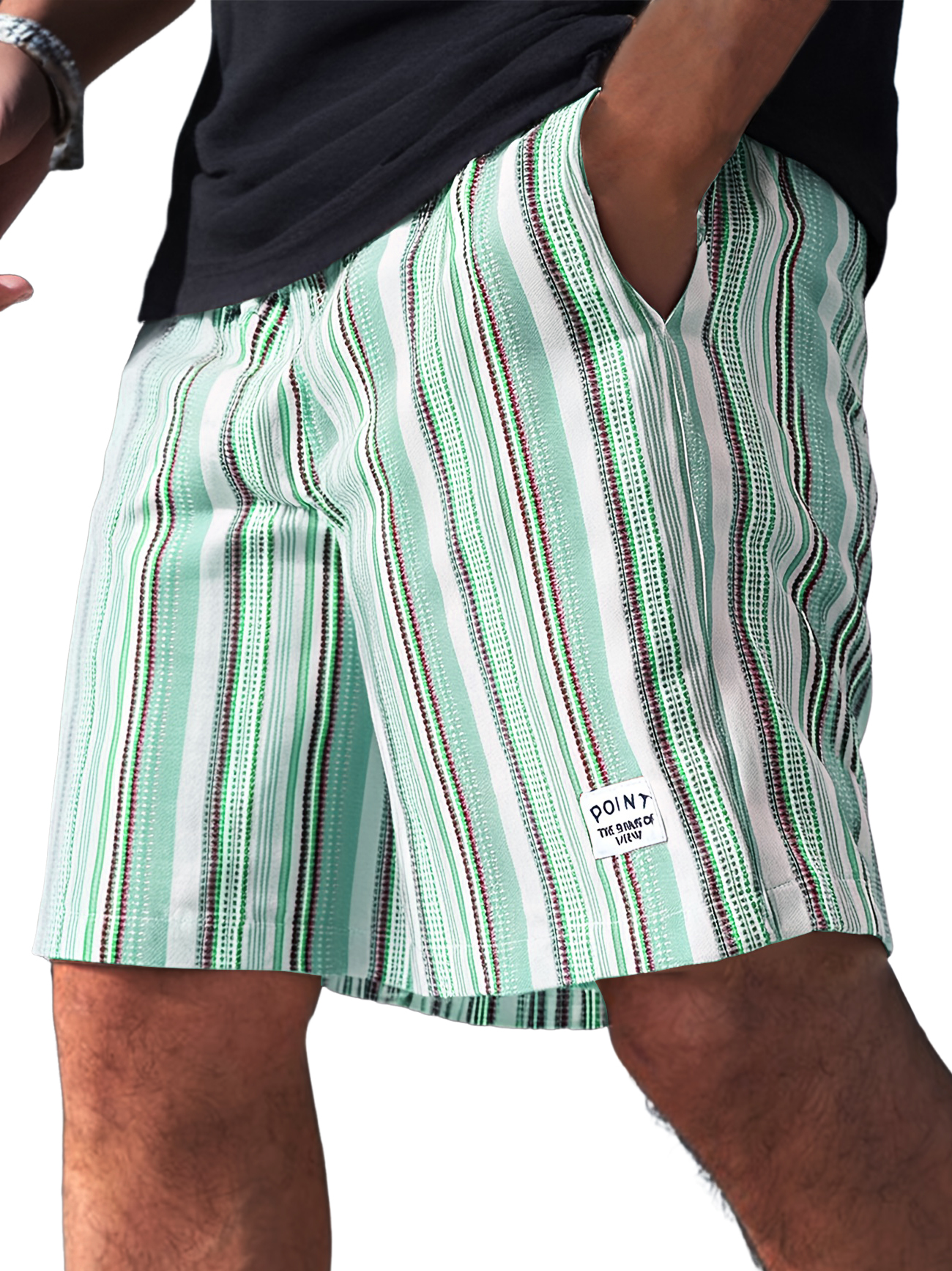 Men's Fashion Casual Hawaiian Vacation Logo Shorts