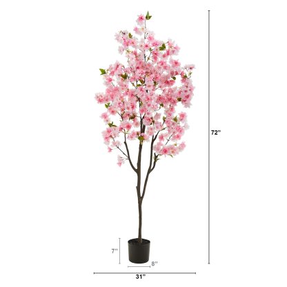 ✨HOT SALE✨Nearly Natural 6ft. Cherry Blossom Artificial Tree🌸