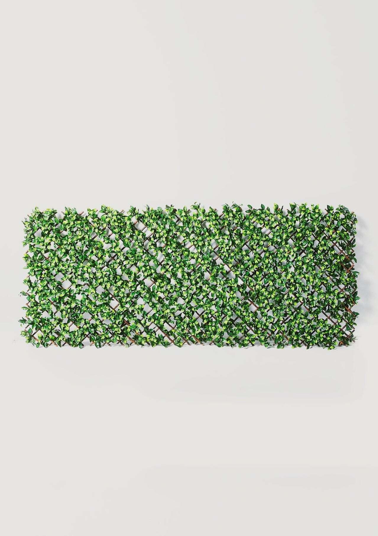 Faux Indoor/Covered Outdoor Gardenia Trellis Fence - 78.5
