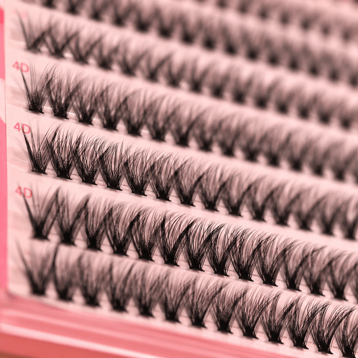 4D DIY Cluster False Eyelash Set with Tweezers, Lash Glue & Sealant