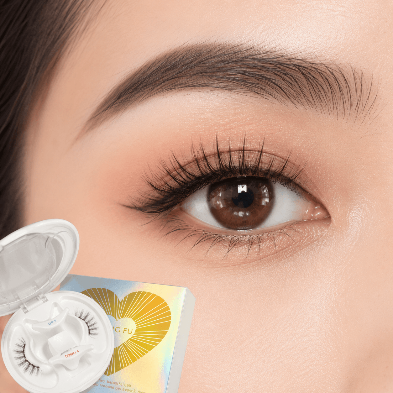 Model 03 Magnetic Eyelashes Kit – Reusable No-Glue False Lashes with Applicator & Storage Case