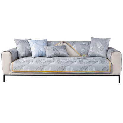 Cooling Ice Silk Sofa Cushion for Summer, Non-slip Luxurious and Refreshing Seat Pad, Skin-friendly and Comfortable.