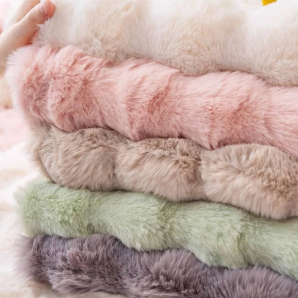 2024 models of rabbit plush sofa cushions, non-fluff thickened models, non-slip universal models