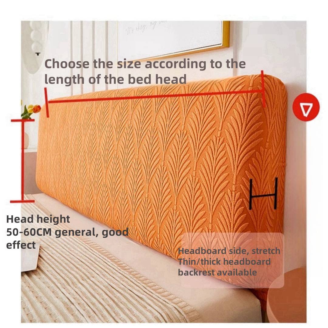 All Inclusive Bed Headboard Cover Dustproof Protector for Wood or Soft Backrest