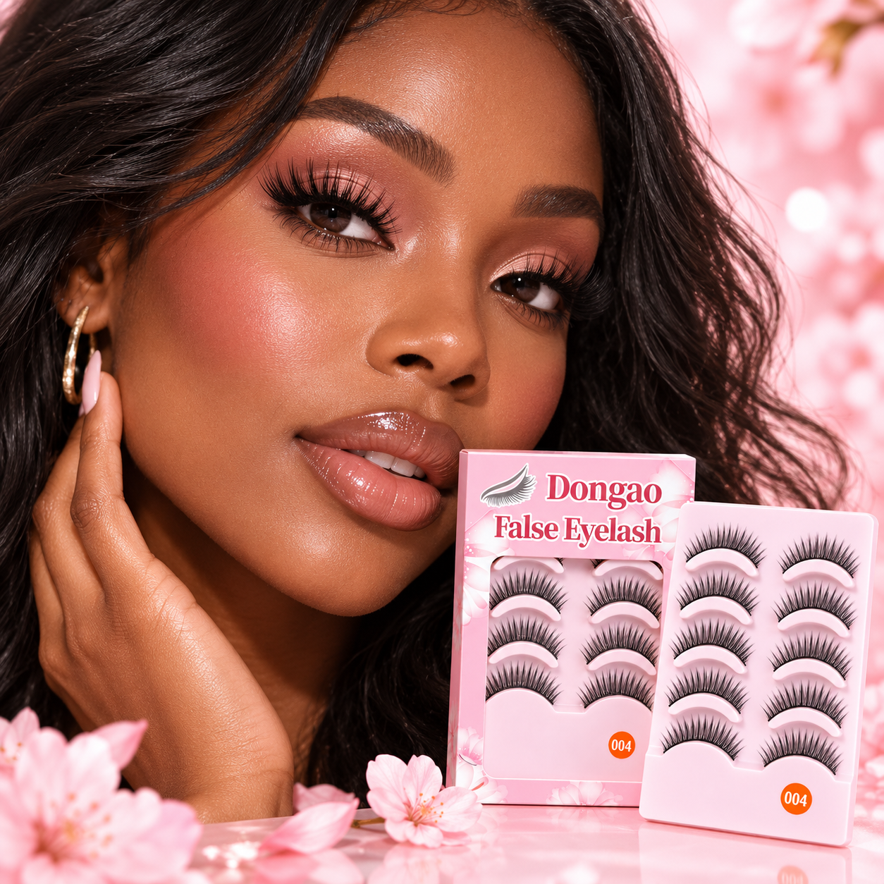 5 Pairs Natural Wispy False Eyelashes – Lightweight Everyday Lashes with Flexible Band