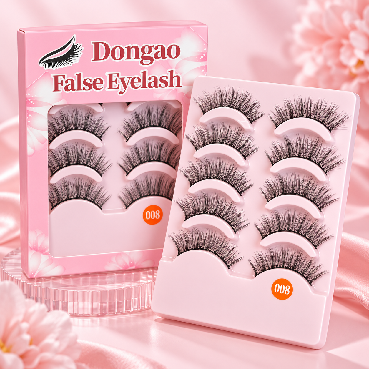 5 Pairs Soft Glam False Eyelashes – Wispy Layered Natural Volume Lashes