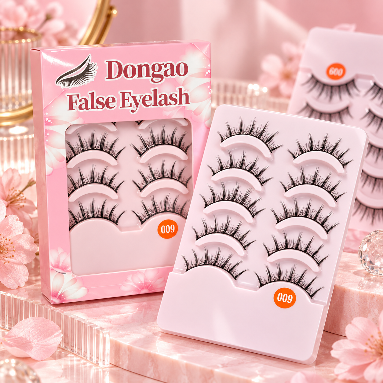5 Pairs Spiky Wispy False Eyelashes – Manga-Inspired Lightweight Cluster Lashes
