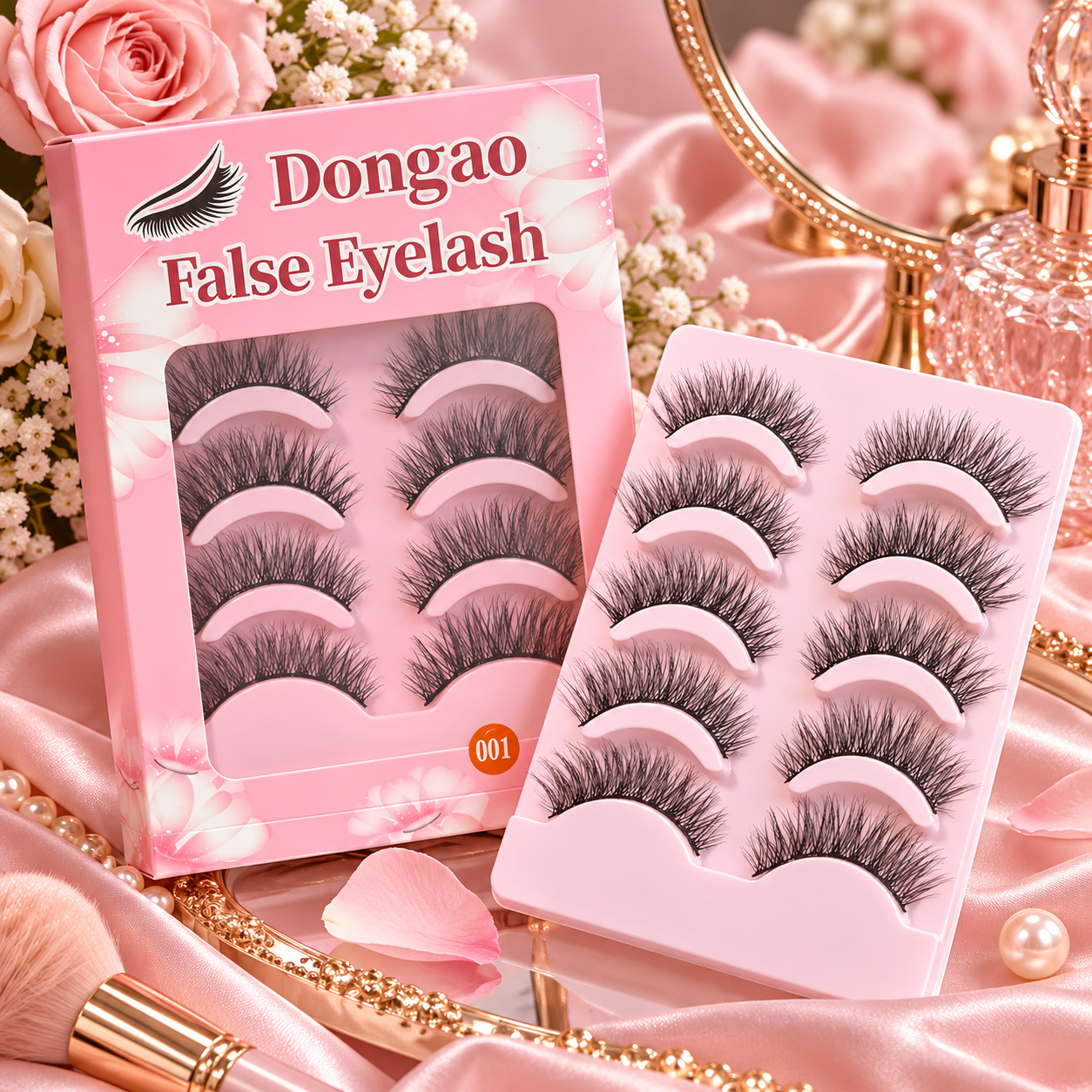 5 Pairs Wispy False Eyelashes – Natural Fluffy Lightweight Lashes with Comfortable Band