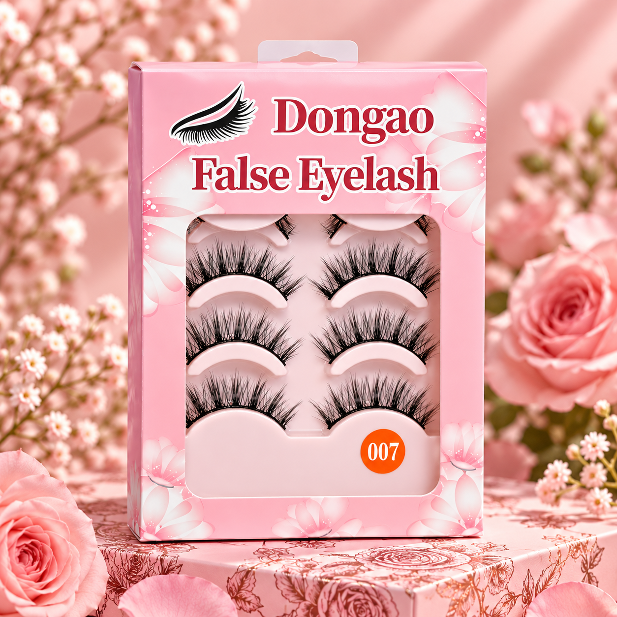 5 Pairs Wispy Cat-Eye False Eyelashes – Fluffy Layered Lashes with Flexible Band