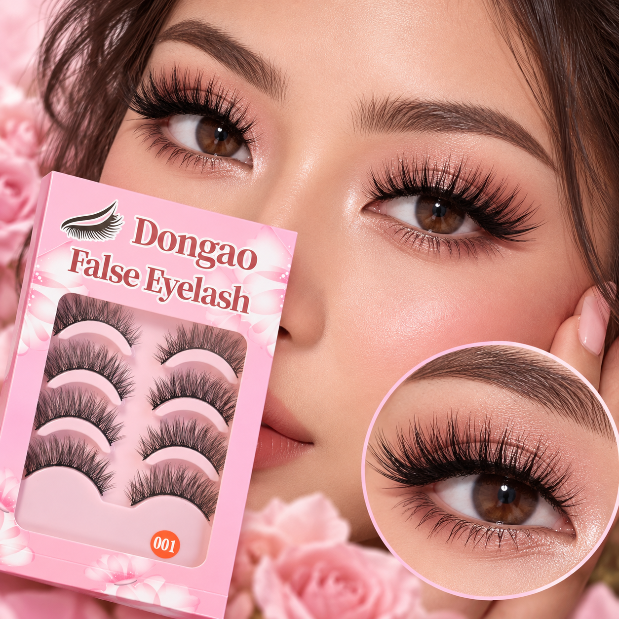 5 Pairs Wispy False Eyelashes – Natural Fluffy Lightweight Lashes with Comfortable Band