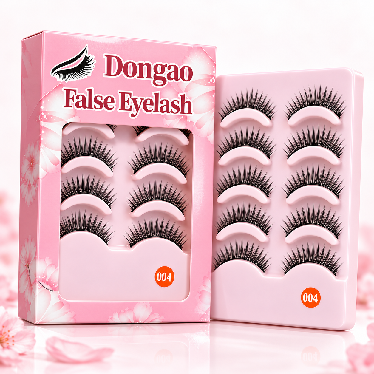 5 Pairs Natural Wispy False Eyelashes – Lightweight Everyday Lashes with Flexible Band