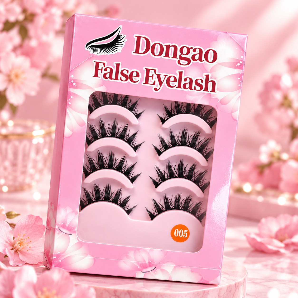 5 Pairs Spiky Cluster False Eyelashes – Bold Manga Style Wispy Lashes with Flexible Band