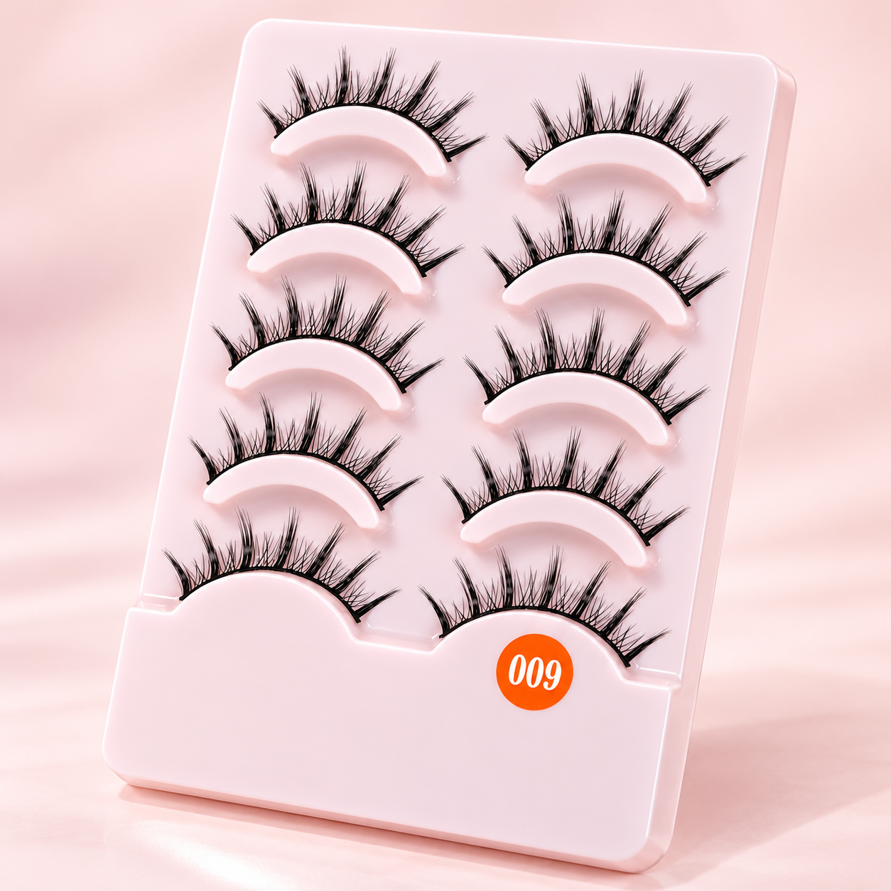 5 Pairs Spiky Wispy False Eyelashes – Manga-Inspired Lightweight Cluster Lashes