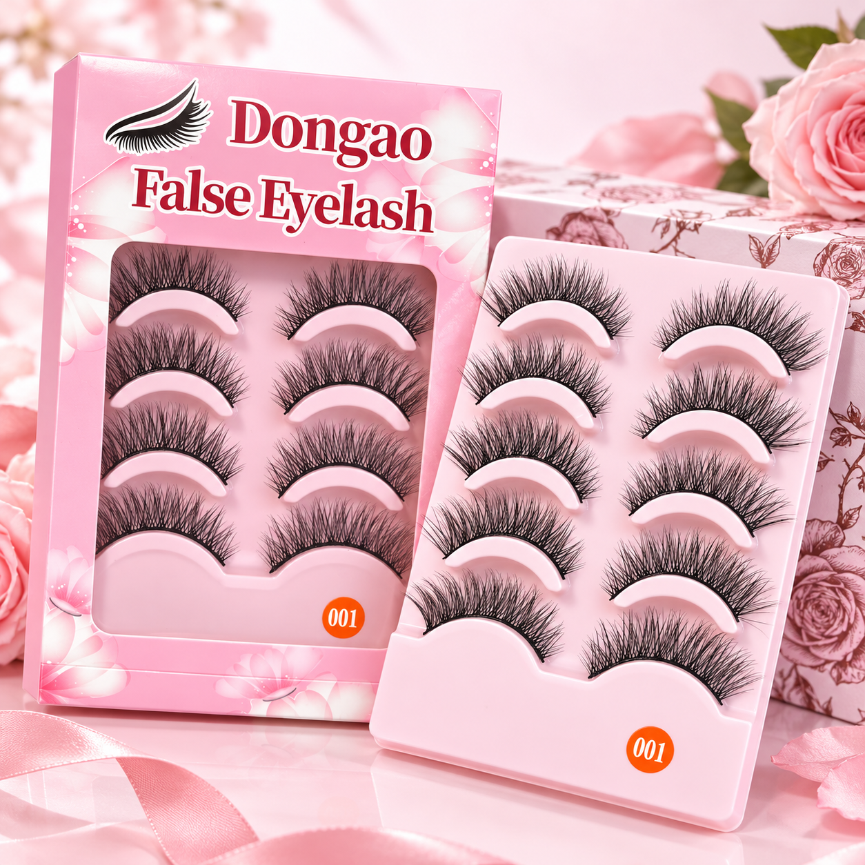 5 Pairs Wispy False Eyelashes – Natural Fluffy Lightweight Lashes with Comfortable Band