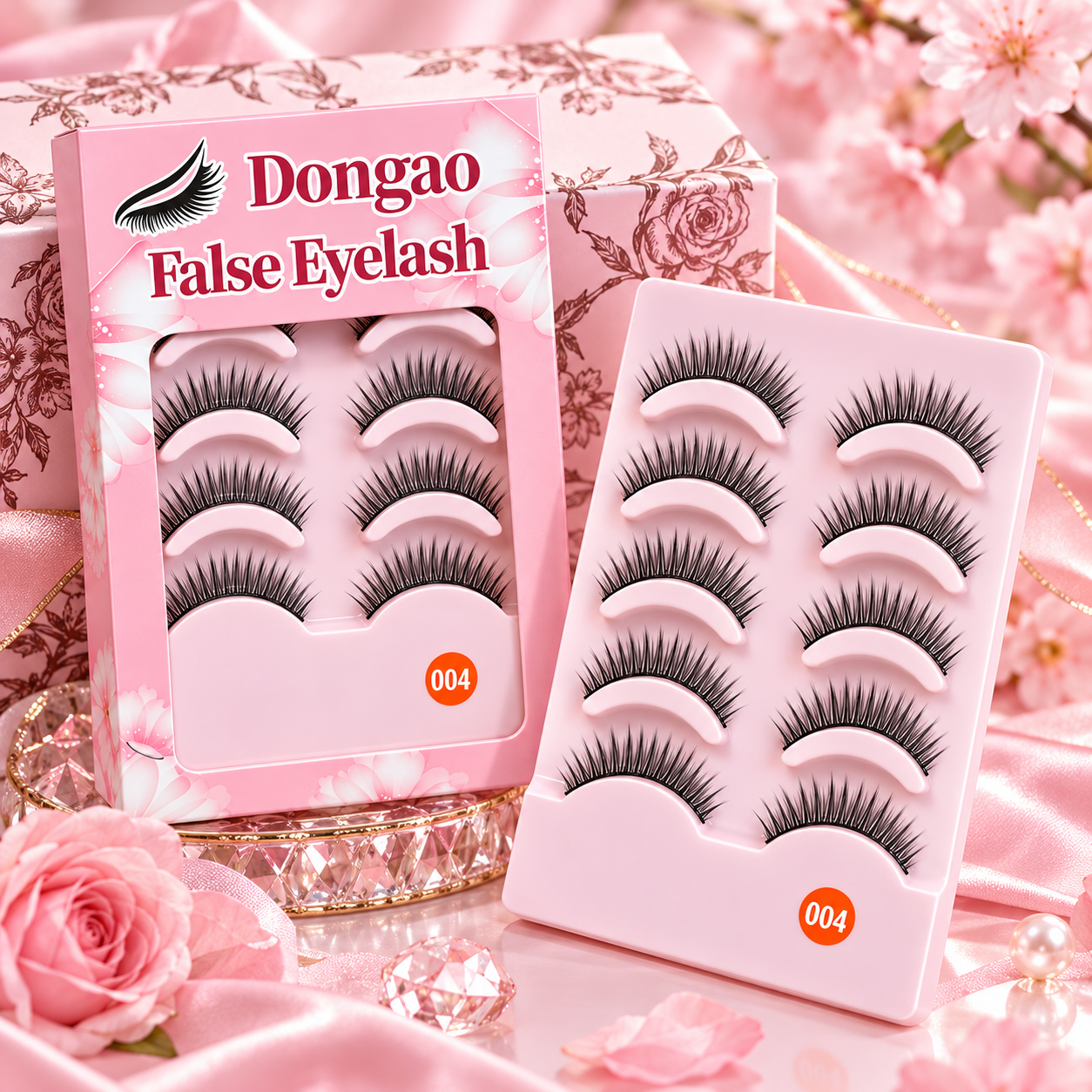 5 Pairs Natural Wispy False Eyelashes – Lightweight Everyday Lashes with Flexible Band