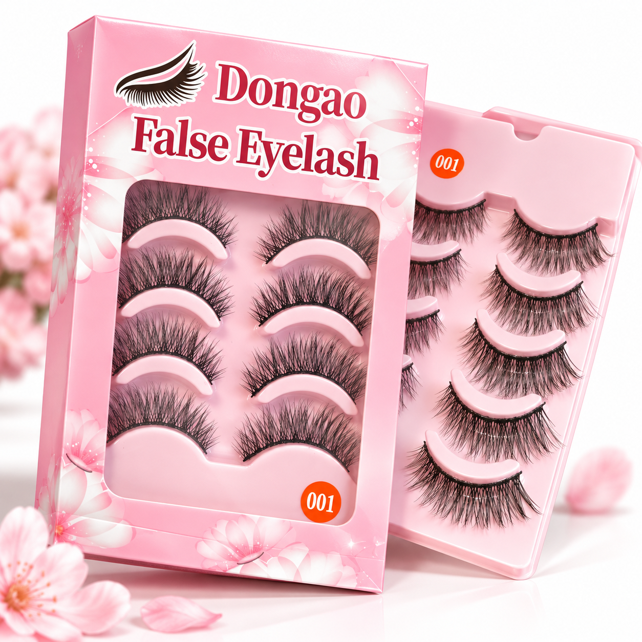 5 Pairs Wispy False Eyelashes – Natural Fluffy Lightweight Lashes with Comfortable Band