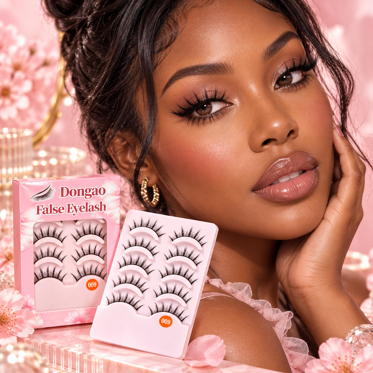 5 Pairs Spiky Wispy False Eyelashes – Manga-Inspired Lightweight Cluster Lashes