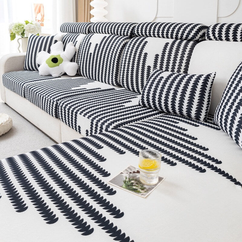 Cooling Sofa Cushion Ice Silk Non Slip Cover Anti Scratch Universal Fit