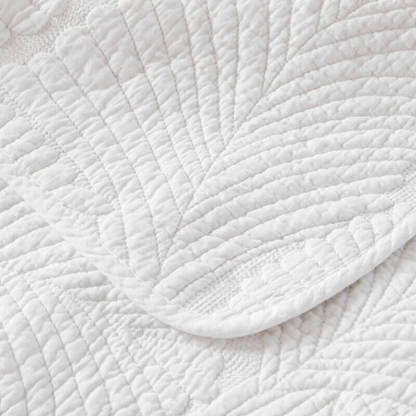Cotton Bed Cover Set Luxury Three Piece Solid Color Embroidered European Style