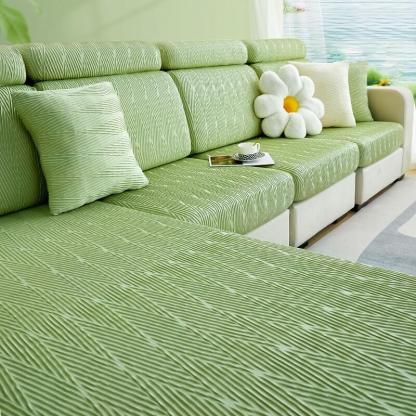 Ice Silk Sofa Cover Non Slip Summer Style for Modern Living Room Decor
