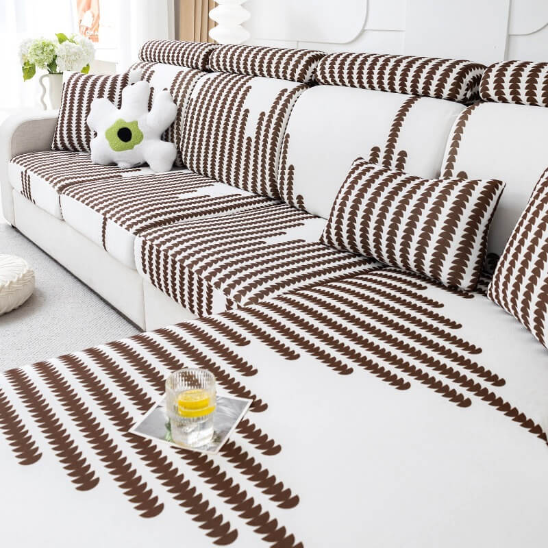 Cooling Sofa Cushion Ice Silk Non Slip Cover Anti Scratch Universal Fit