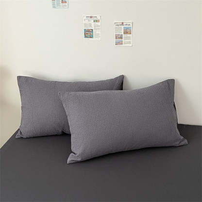 Premium Waffle Weave Breathable Cotton Bed Sheet Set