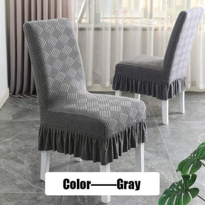 Elastic Chair Cover with Back Snow Bud Fabric Thick Four Seasons Universal Fit