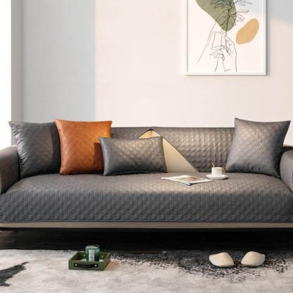 Waterproof Leathaire Fabric Sofa Cover Furniture Protection Couch Cover