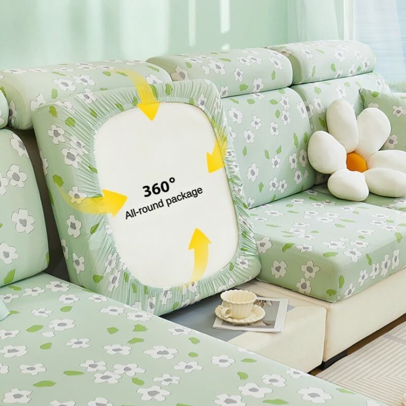 Anti-Cat Scratch Summer Ice Silk Sofa Cover, Sofa Cushion