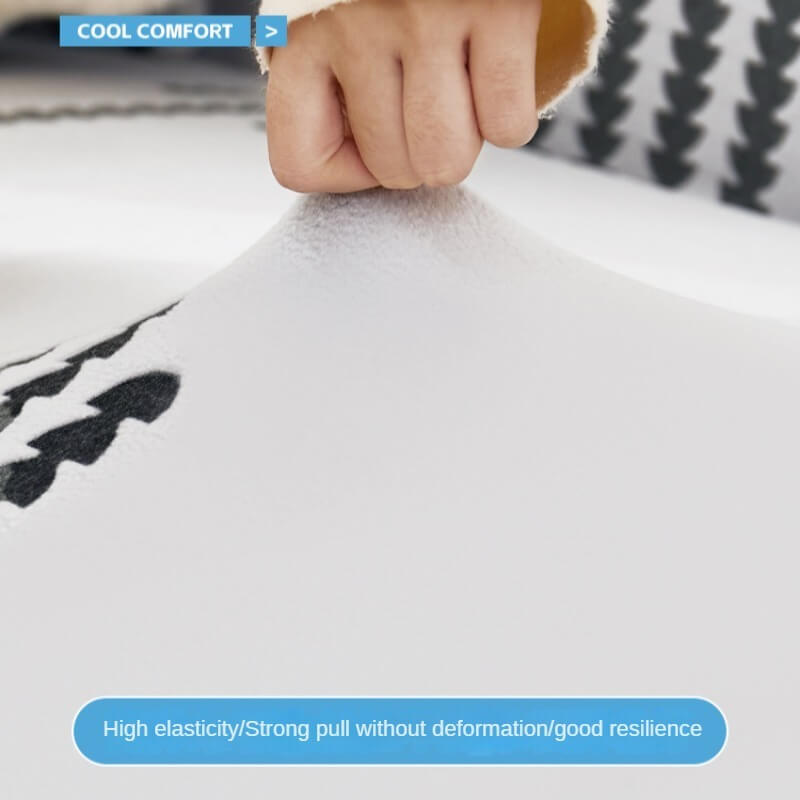 Cooling Sofa Cushion Ice Silk Non Slip Cover Anti Scratch Universal Fit