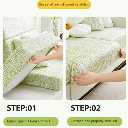 Summer Non-slip Cool Feeling Ice Silk Sofa Cover
