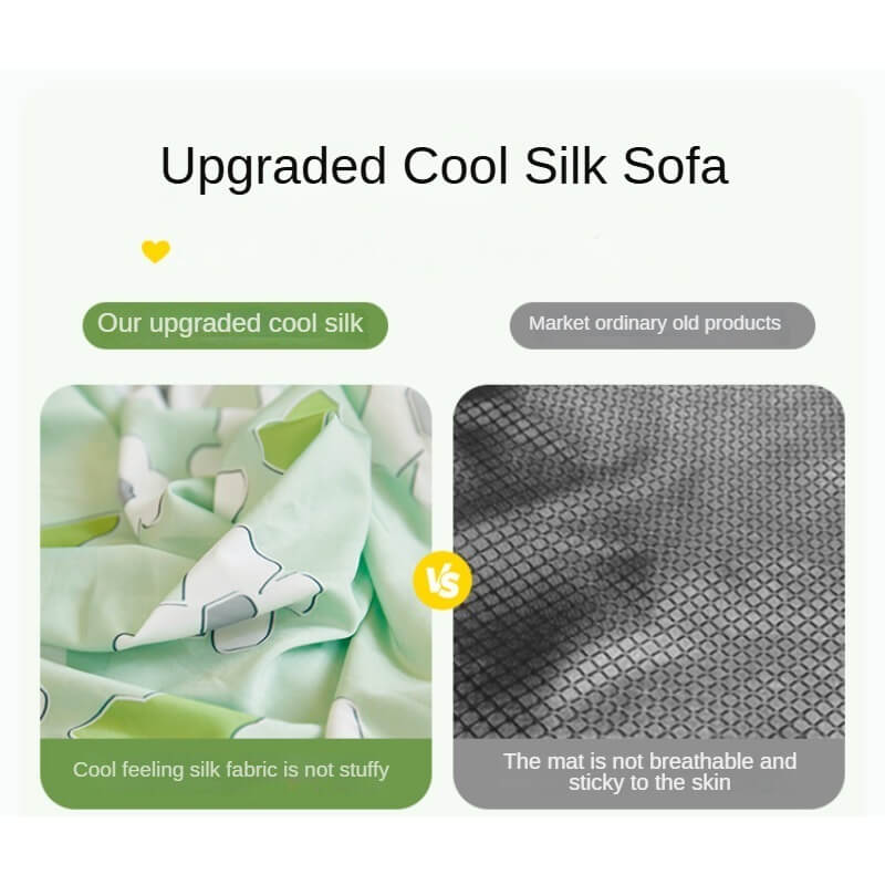 Anti-Cat Scratch Summer Ice Silk Sofa Cover, Sofa Cushion